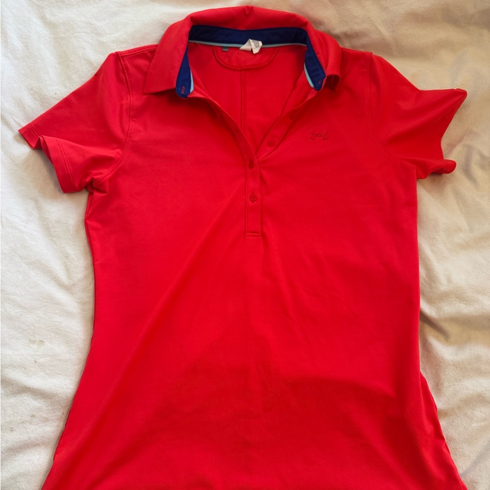 Under Armour Ladies gold polo